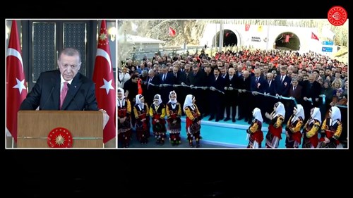 Sayın Cumhurbaşkanımızın Video Konferans Yoluyla Katılımlarıyla, Badal Tünelleri Halkımızın Hizmetine Açıldı 