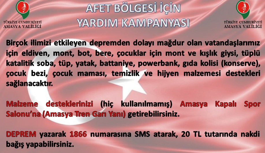 Afet Bölgesi İçin Yardım Kampanyası